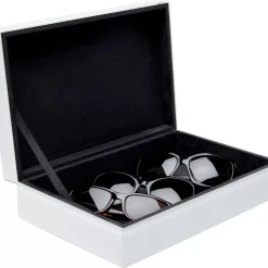 KARE Design Aufbewahrung & Ordnung-Box Snake Bite Weis 28X7Cm