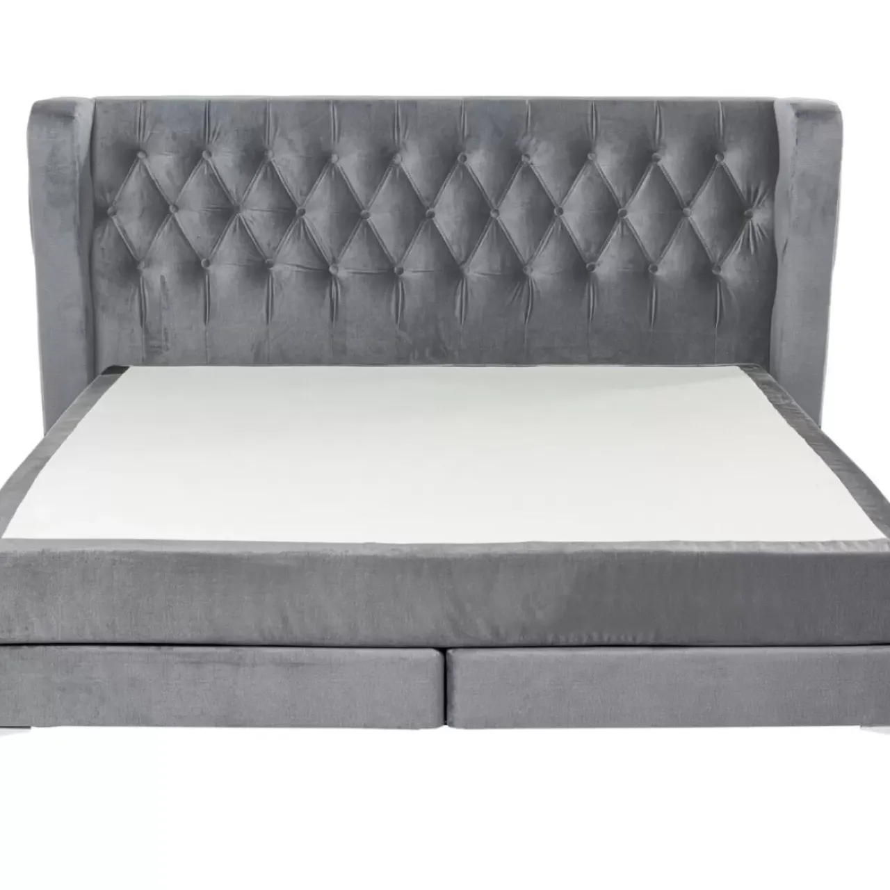 KARE Design Betten-Boxspringbett Benito Moon Grau 160X200Cm