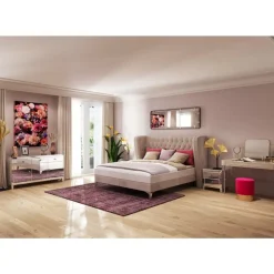 KARE Design Betten-Boxspringbett Benito Moon Creme 160X200Cm