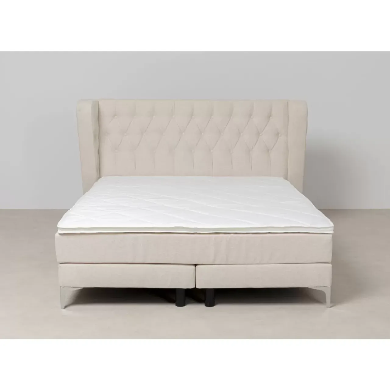KARE Design Betten-Boxspringbett Benito Moon Creme 180X200Cm
