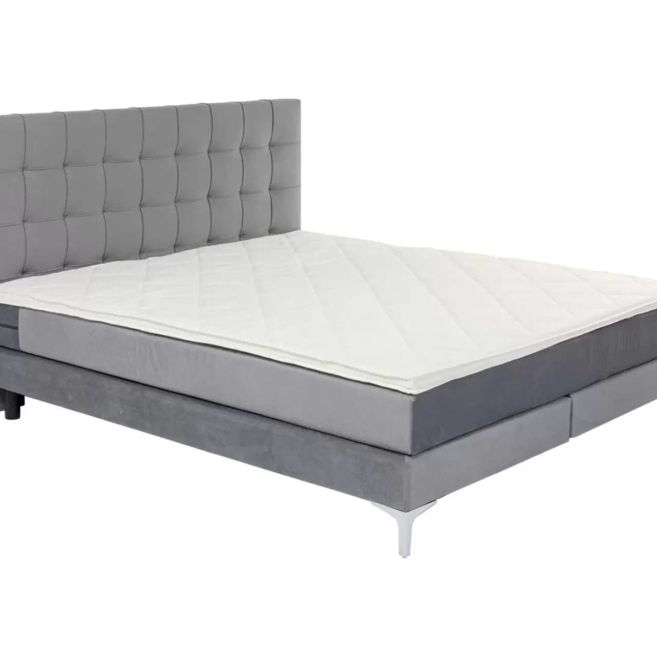 KARE Design Betten-Boxspringbett Benito Star Grau 160X200Cm