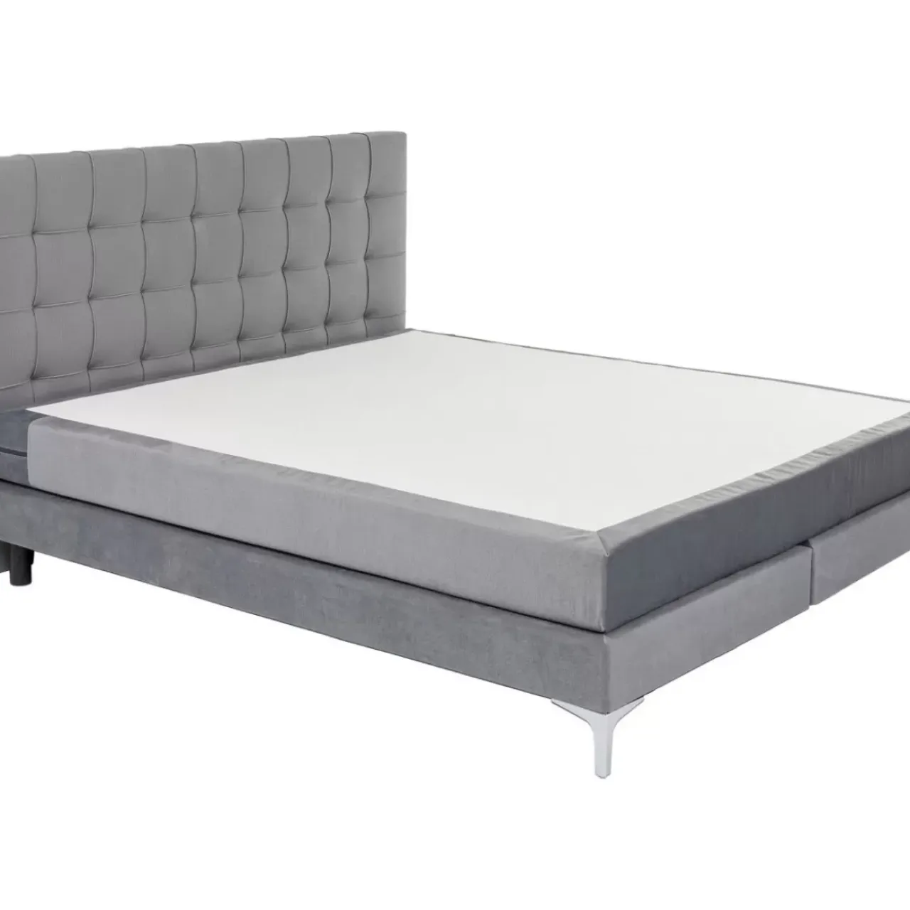 KARE Design Betten-Boxspringbett Benito Star Grau 180X200Cm