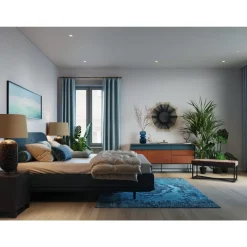 KARE Design Betten-Boxspringbett Luna Blau 180X200Cm