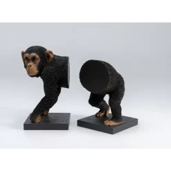 KARE Design Deko & Geschenkartikel-Buchstutze Chimp (2/Set)
