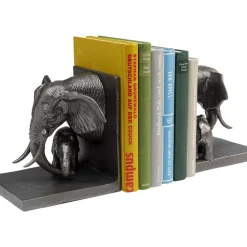 KARE Design Deko & Geschenkartikel-Buchstutze Elephant Family (2/Set)
