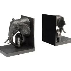 KARE Design Deko & Geschenkartikel-Buchstutze Elephant Family (2/Set)