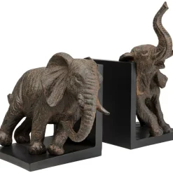 KARE Design Deko & Geschenkartikel-Buchstutze Elephants 25 (2/Set)