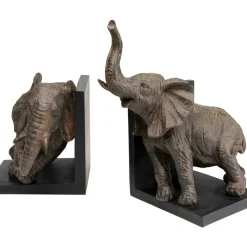 KARE Design Deko & Geschenkartikel-Buchstutze Elephants 25 (2/Set)