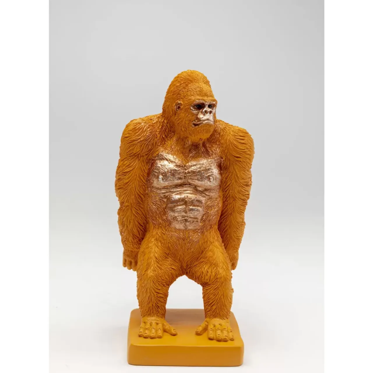 KARE Design Deko & Geschenkartikel-Buchstutze Gorilla Orange (2/Set)
