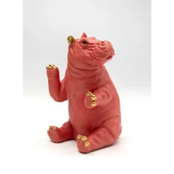 KARE Design Deko & Geschenkartikel-Buchstutze Hippo Pink (2/Set)