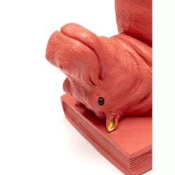 KARE Design Deko & Geschenkartikel-Buchstutze Hippo Pink (2/Set)