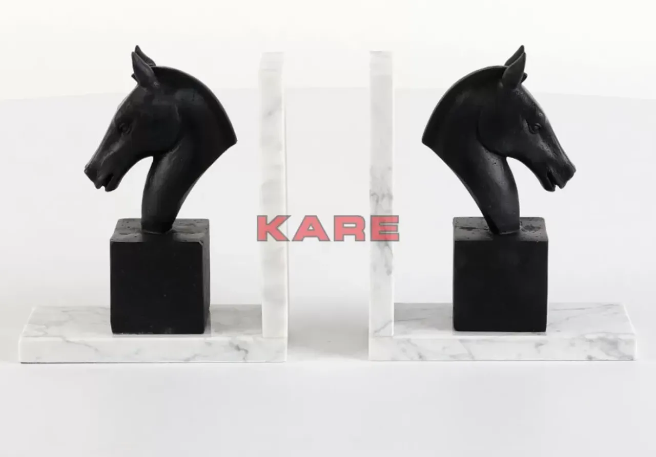 KARE Design Deko & Geschenkartikel-Buchstutze Horse (2/Set)