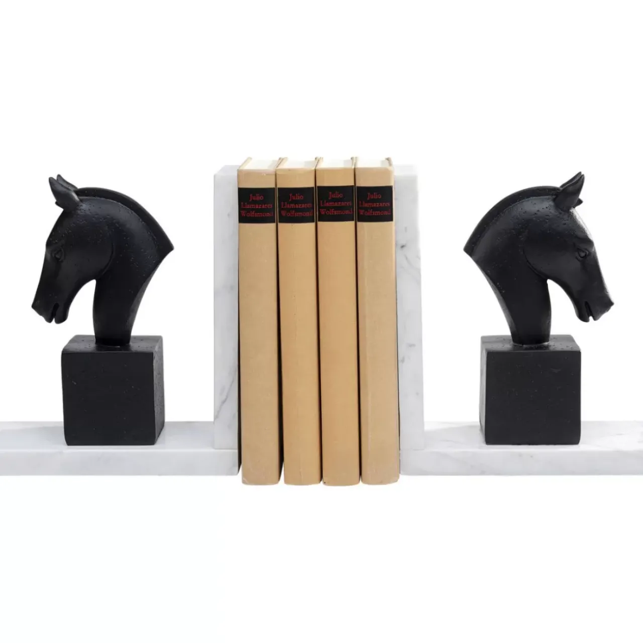 KARE Design Deko & Geschenkartikel-Buchstutze Horse (2/Set)