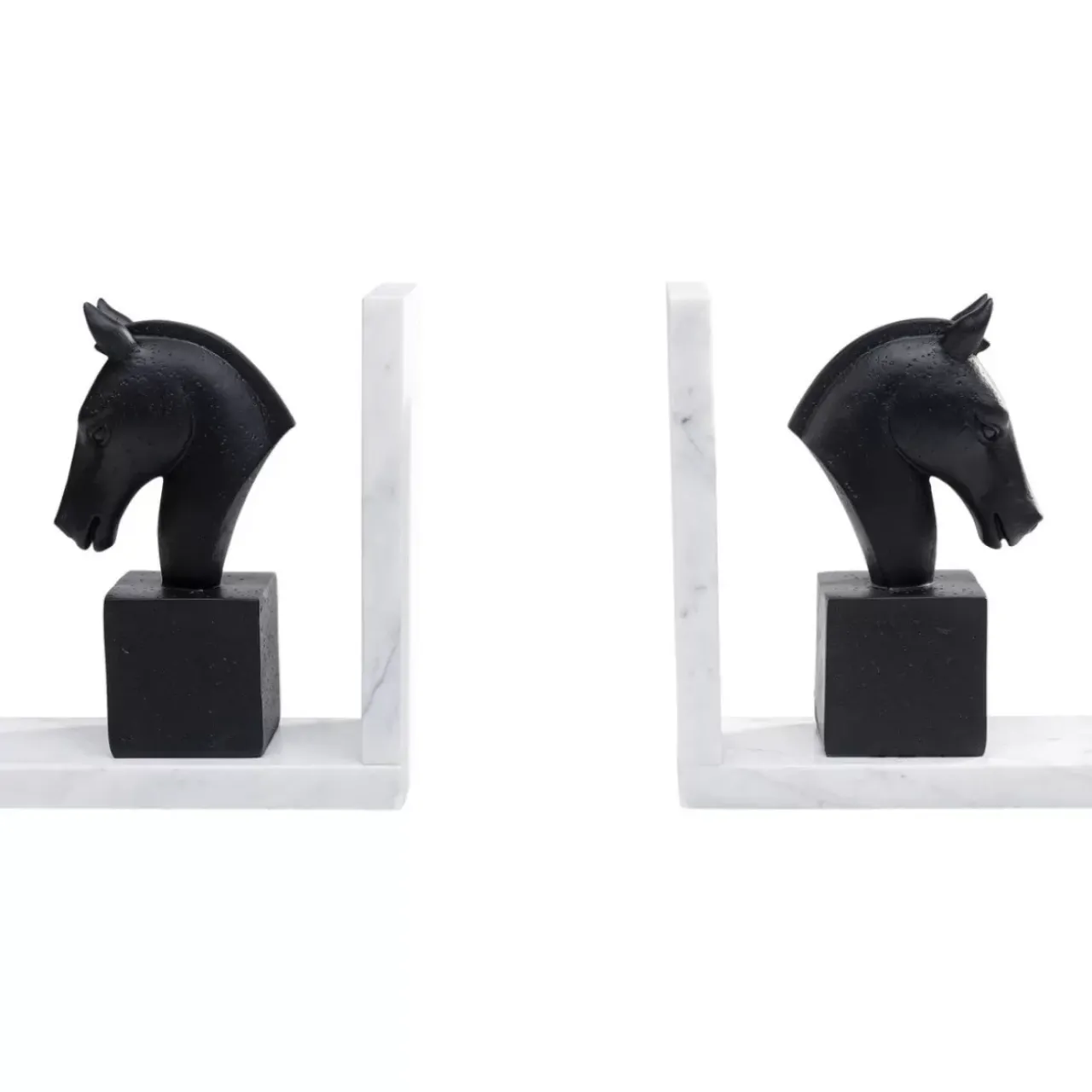 KARE Design Deko & Geschenkartikel-Buchstutze Horse (2/Set)