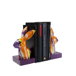 KARE Design Deko & Geschenkartikel-Buchstutze Rabbit Holi (2/Set)