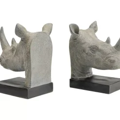 KARE Design Deko & Geschenkartikel-Buchstutze Rhino (2/Set)