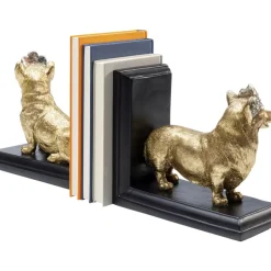 KARE Design Deko & Geschenkartikel-Buchstutze Royal Standing Corgi (2/Set)