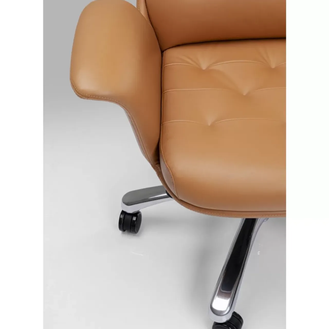 KARE Design Stühle-Burodrehstuhl Brady Silber