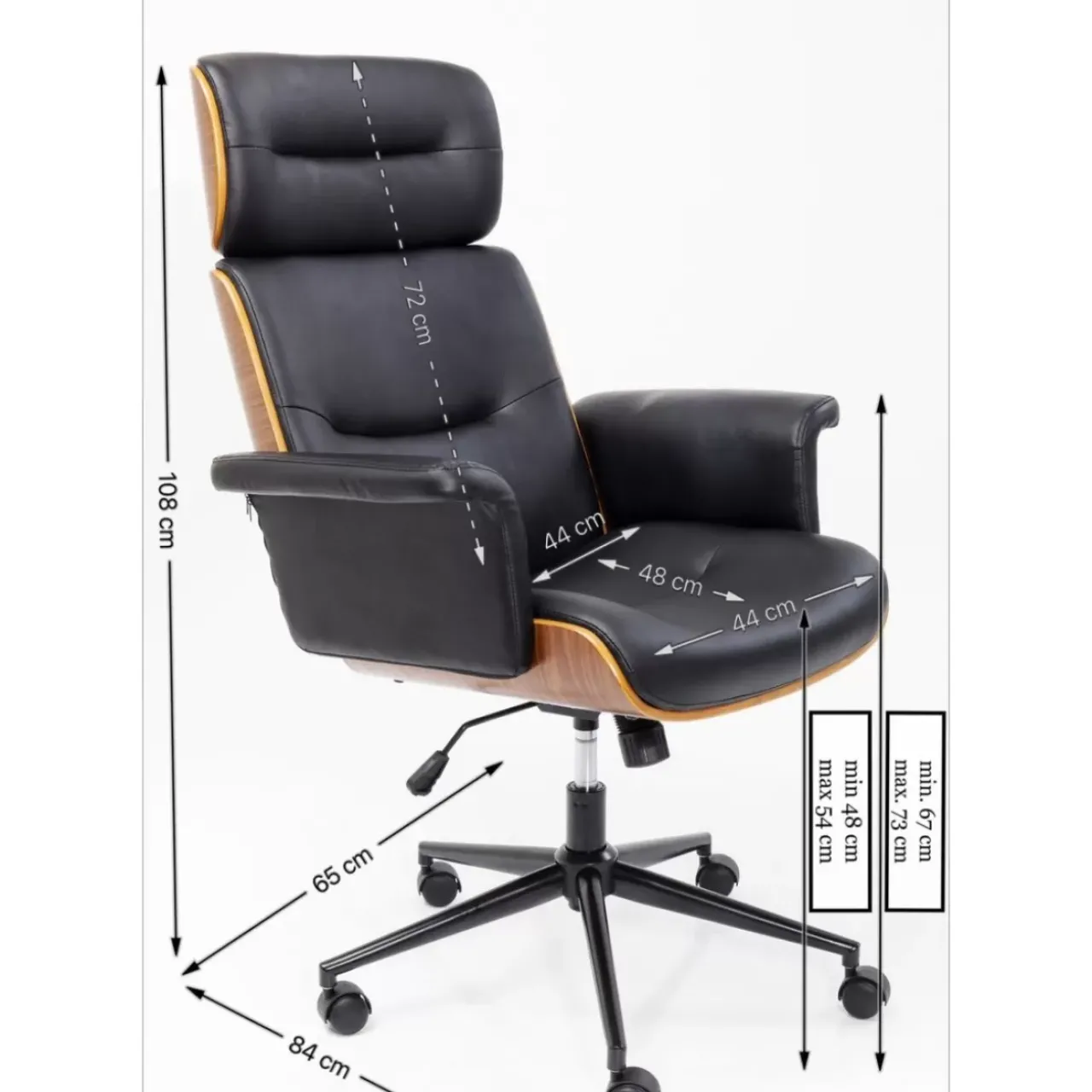 KARE Design Stühle-Burodrehstuhl Check Out