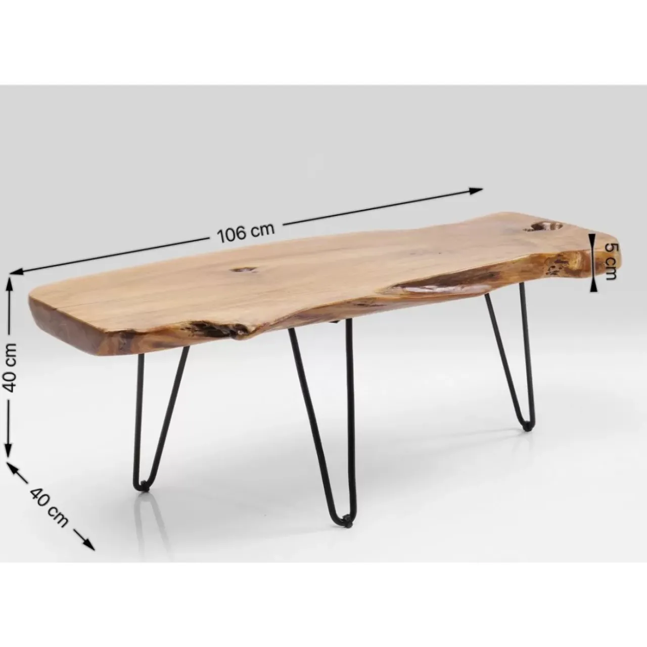 KARE Design Tische-Couchtisch Aspen Natur 106X41