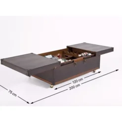 KARE Design Tische-Couchtisch Bar Globetrotter 120X75Cm