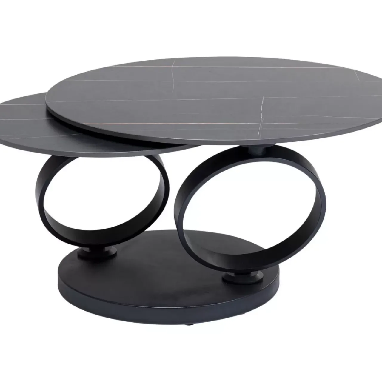 KARE Design Tische-Couchtisch Beverly Schwarz 133X80Cm