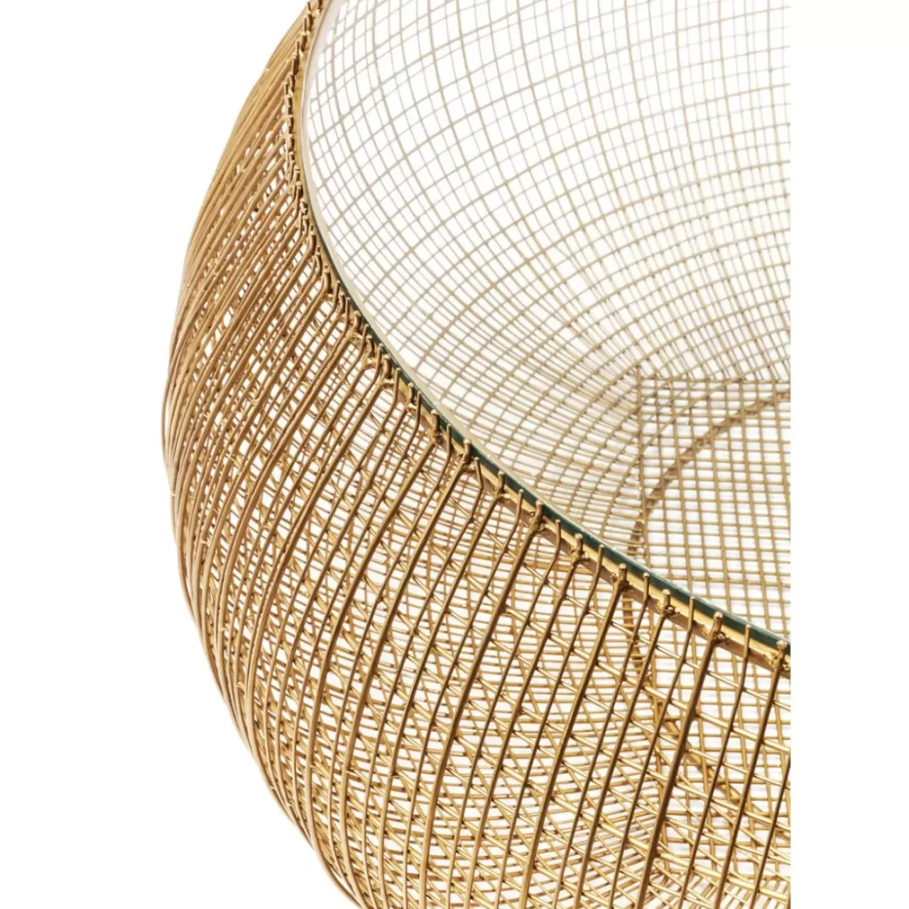 KARE Design Tische-Couchtisch Cesta Gold