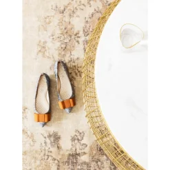 KARE Design Tische-Couchtisch Cesta Marmor Gold O100Cm