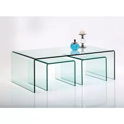 KARE Design Tische-Couchtisch Clear Club (3/Set)