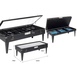 KARE Design Tische-Couchtisch Collector Schwarz 122X55Cm