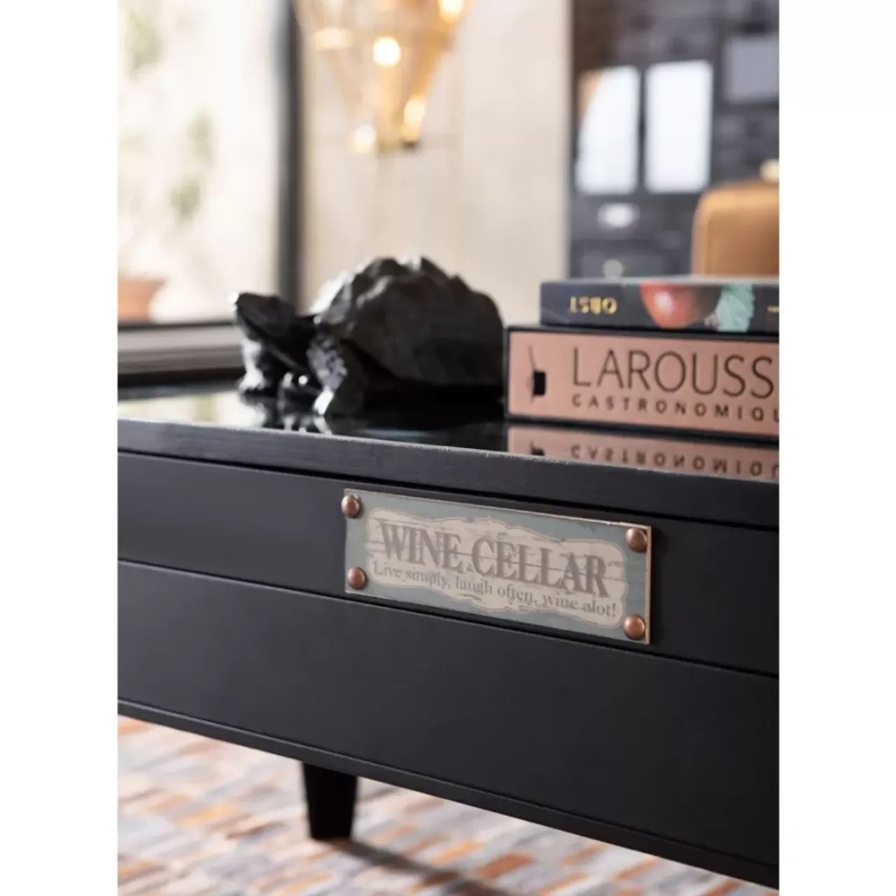 KARE Design Tische-Couchtisch Collector Schwarz 122X55Cm