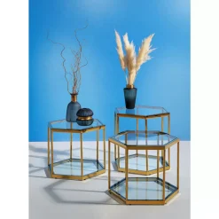 KARE Design Tische-Couchtisch Comb Gold 45