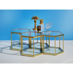 KARE Design Tische-Couchtisch Comb Gold 45