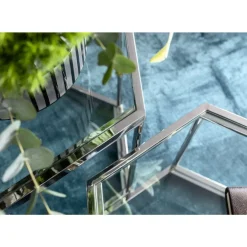 KARE Design Tische-Couchtisch Comb Silber 45