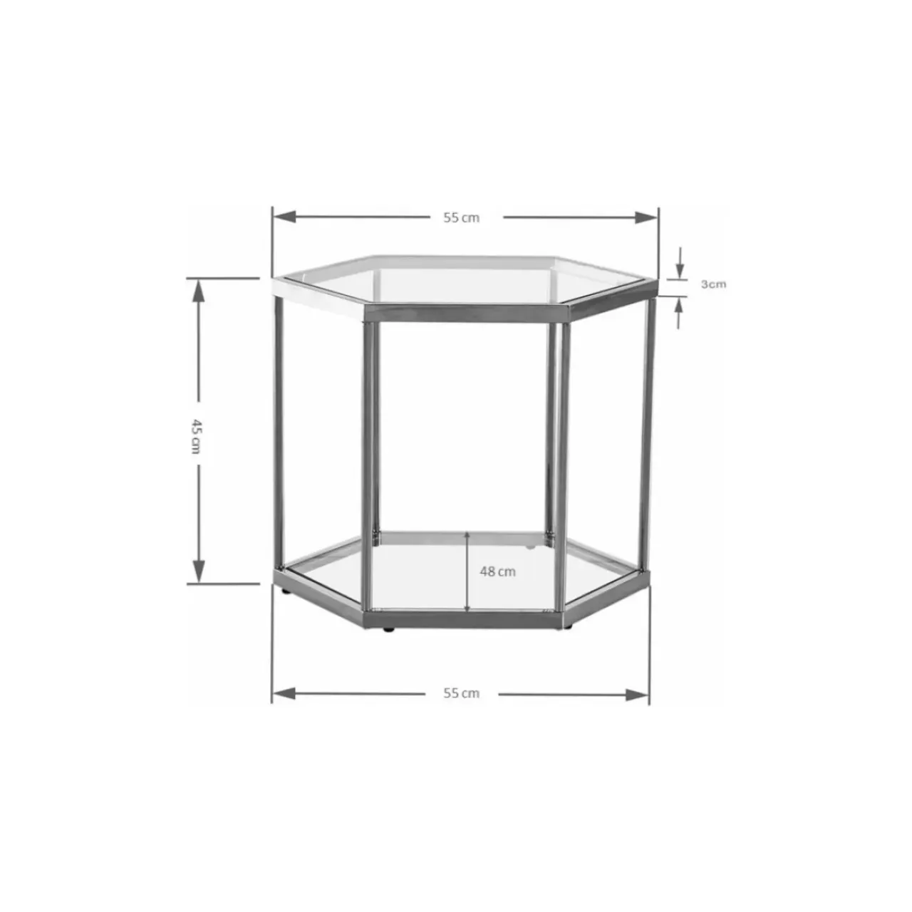 KARE Design Tische-Couchtisch Comb Silber 45