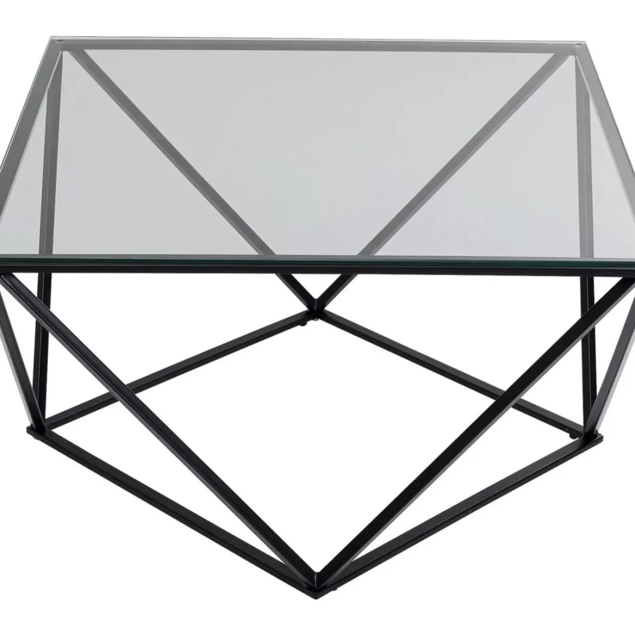KARE Design Tische-Couchtisch Cristallo Schwarz 80X80Cm