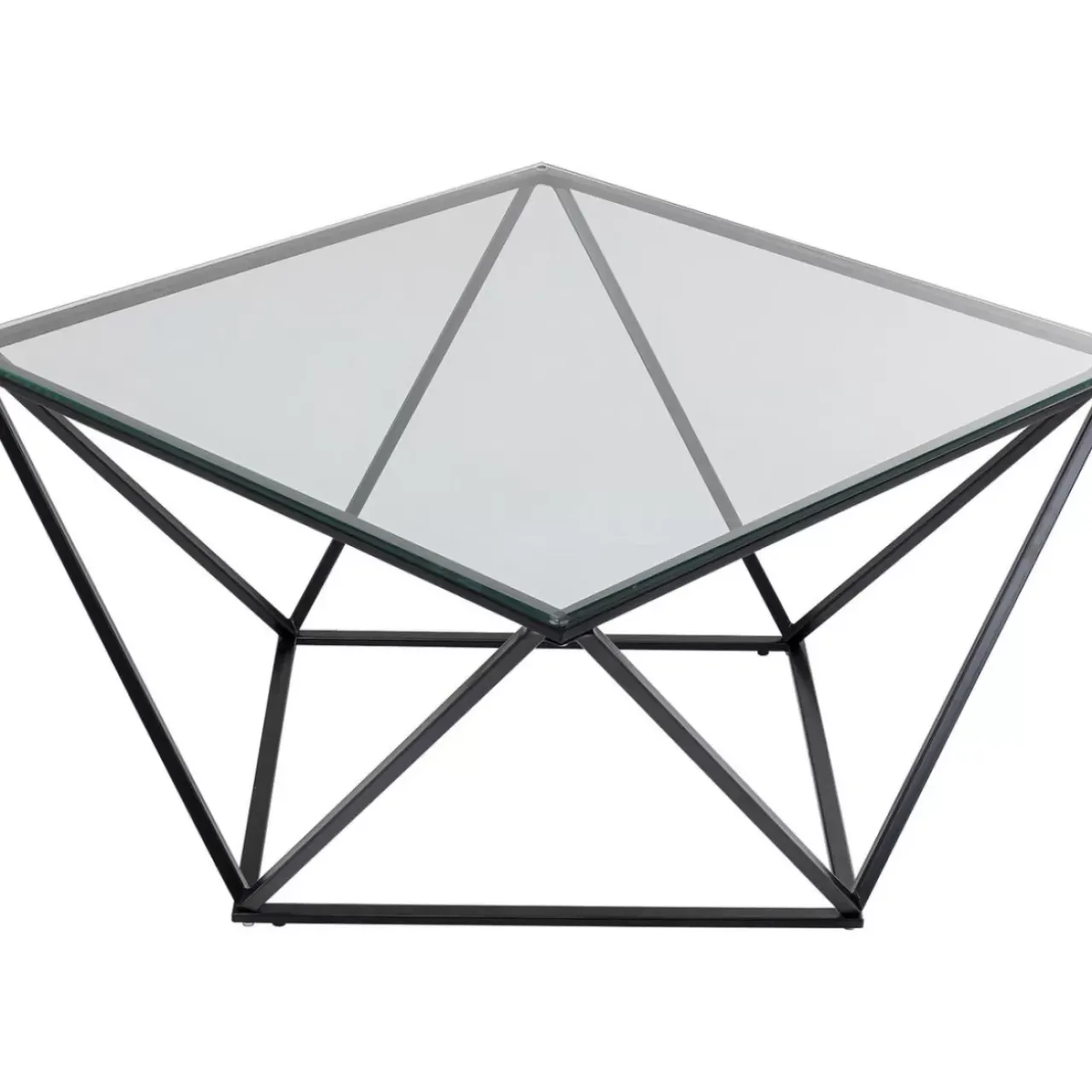 KARE Design Tische-Couchtisch Cristallo Schwarz 80X80Cm