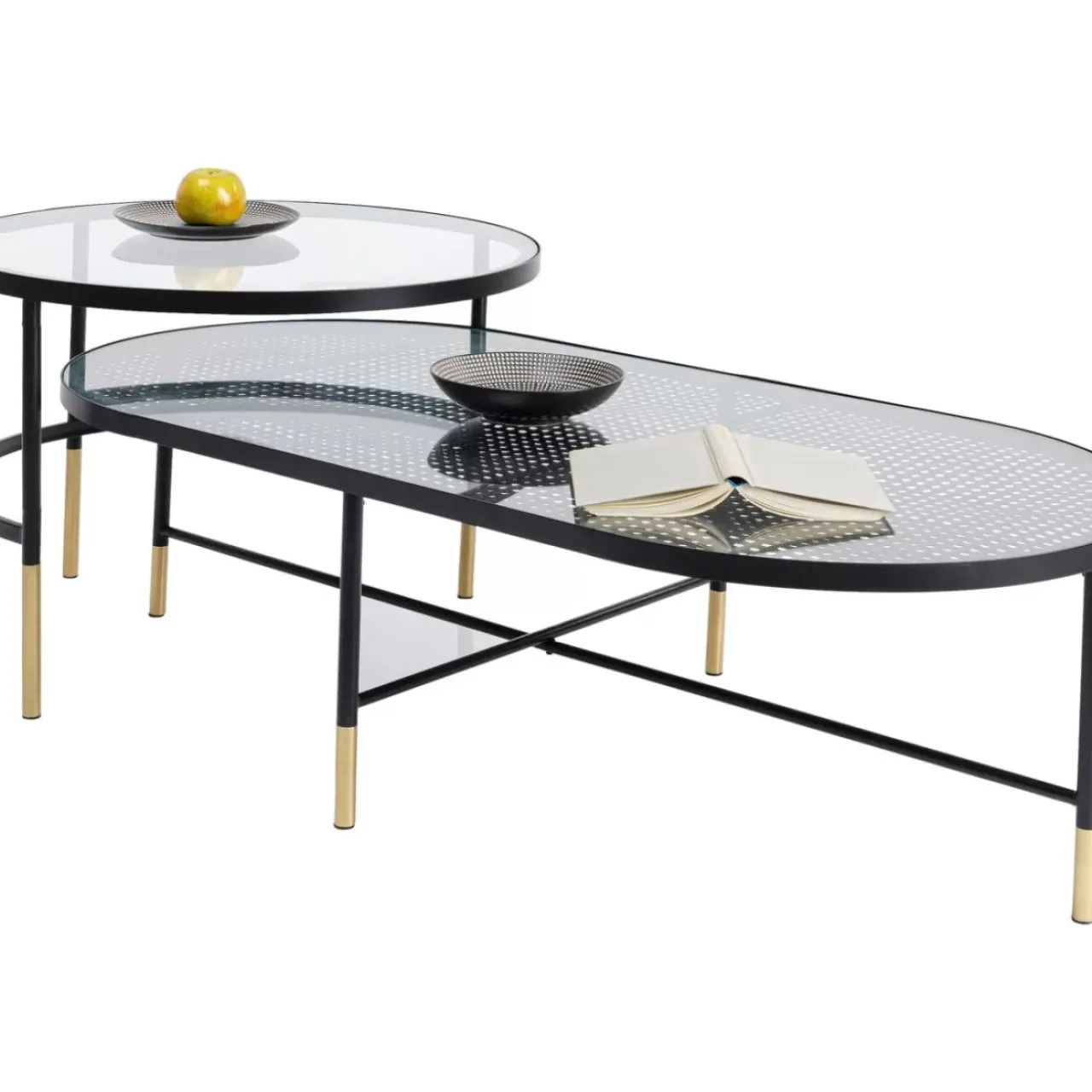 KARE Design Tische-Couchtisch Fence (2/Set)