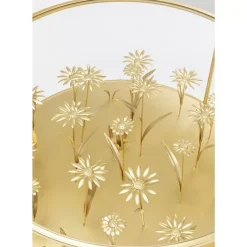 KARE Design Tische-Couchtisch Flower Meadow Gold O80