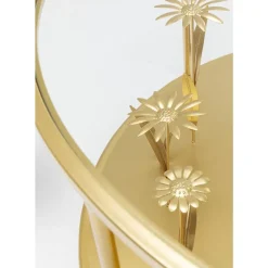 KARE Design Tische-Couchtisch Flower Meadow Gold O80