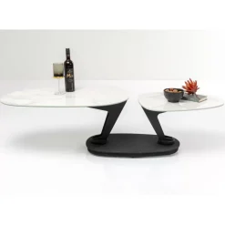 KARE Design Tische-Couchtisch Franklin Weis 150X58Cm