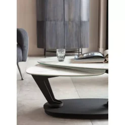 KARE Design Tische-Couchtisch Franklin Weis 150X58Cm