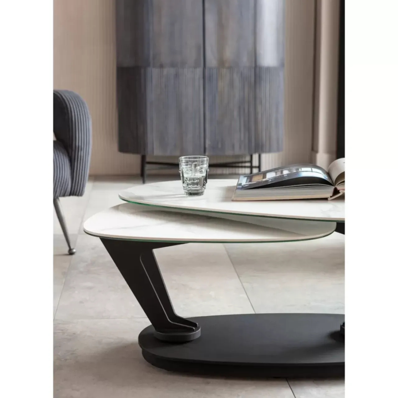 KARE Design Tische-Couchtisch Franklin Weis 150X58Cm