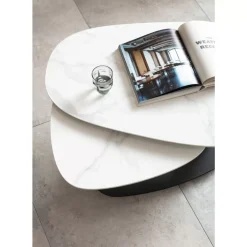 KARE Design Tische-Couchtisch Franklin Weis 150X58Cm