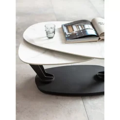 KARE Design Tische-Couchtisch Franklin Weis 150X58Cm