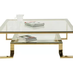 KARE Design Tische-Couchtisch Gold Rush 120X120Cm