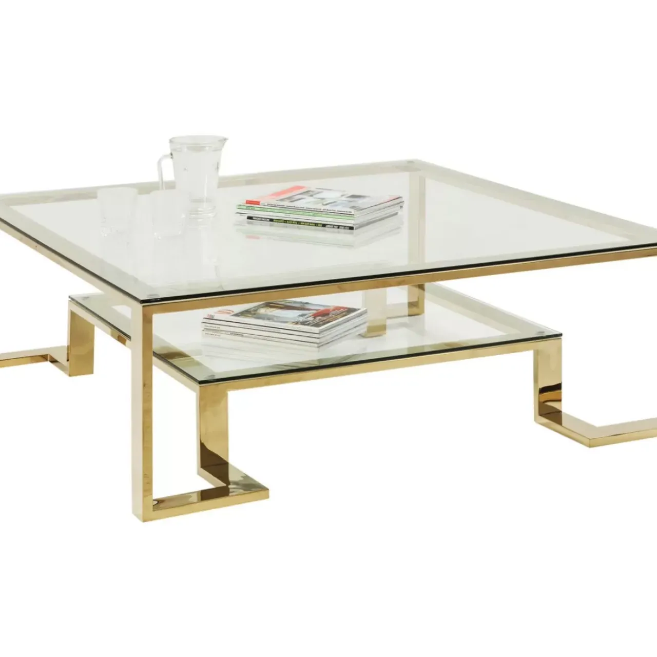 KARE Design Tische-Couchtisch Gold Rush 120X120Cm