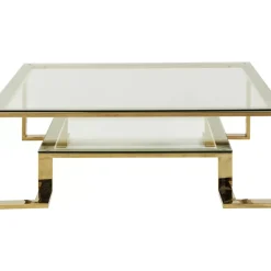 KARE Design Tische-Couchtisch Gold Rush 120X120Cm