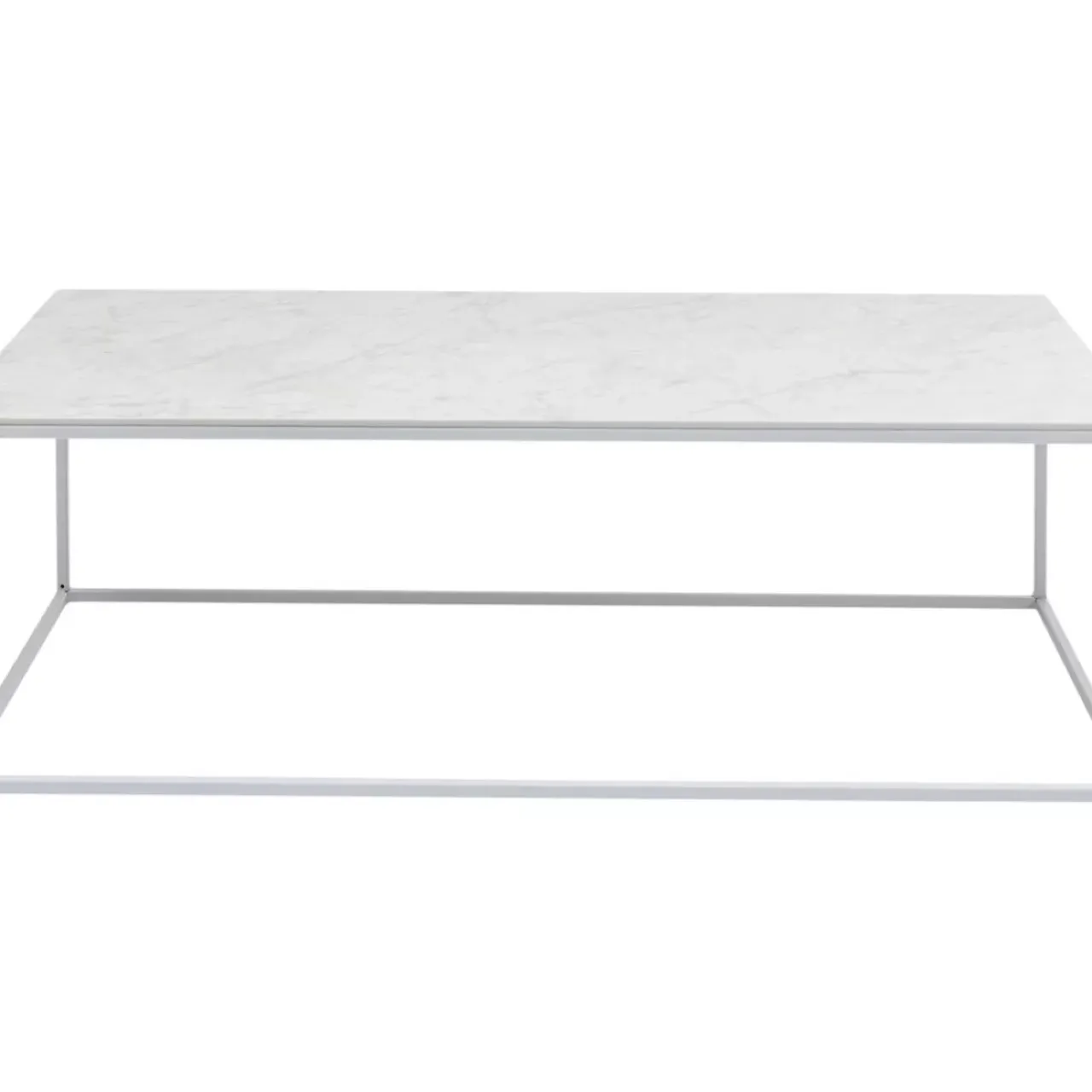 KARE Design Outdoormöbel-Couchtisch Greta Weiss 100X50