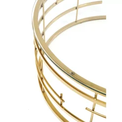 KARE Design Tische-Couchtisch Jupiter Gold O100Cm